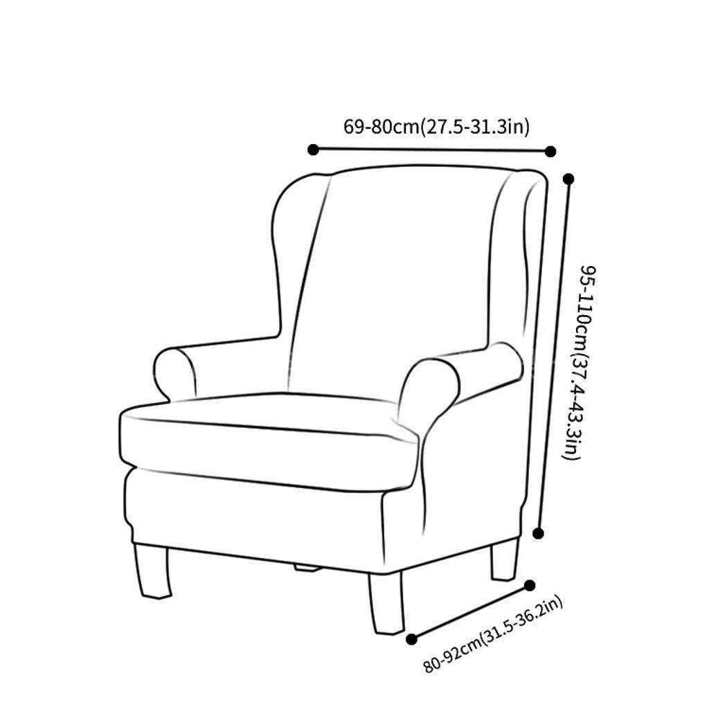 Amazon｜ストレッチジャカードウイングバックチェアカバー, 家具